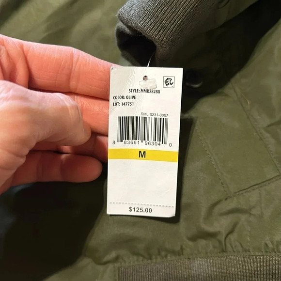 NWT Michael Kors MK Designer Lux Men’s Jacket/Coat Military Olive MSRP $125 MED - Picture 3 of 12